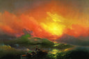 The Ninth Wave by Ivan Aivazovsky — hand-painted landscape oil painting reproduction on canvas