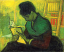 The Novel Reader by Vincent van Gogh — hand-painted portrait oil painting reproduction on canvas