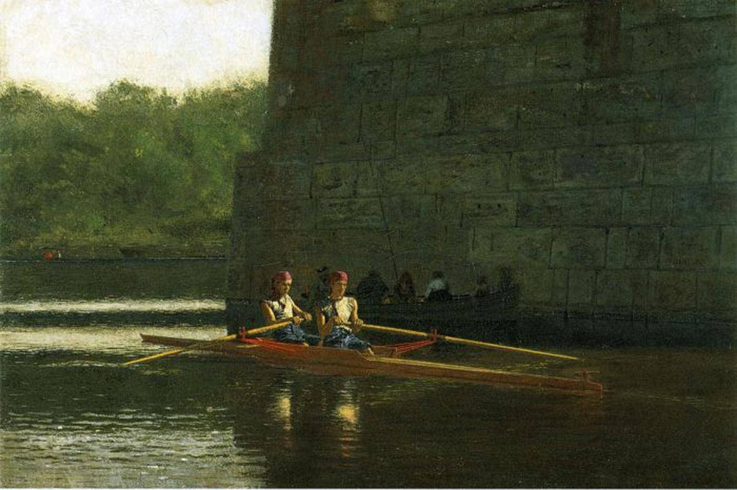 The Oarsmen ( The Schreiber Brothers) by Thomas Eakins — hand-painted landscape oil painting reproduction on canvas