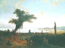 The Old Feodosia by Ivan Aivazovsky — hand-painted botanical oil painting reproduction on canvas