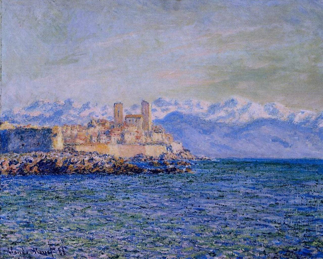 The Old Fort at Antibes by Claude Monet — hand-painted landscape oil painting reproduction on canvas