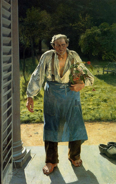 The Old Gardener in home office