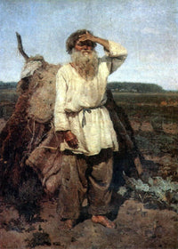 The old gardener by Vasily Surikov — hand-painted cultural oil painting reproduction on canvas