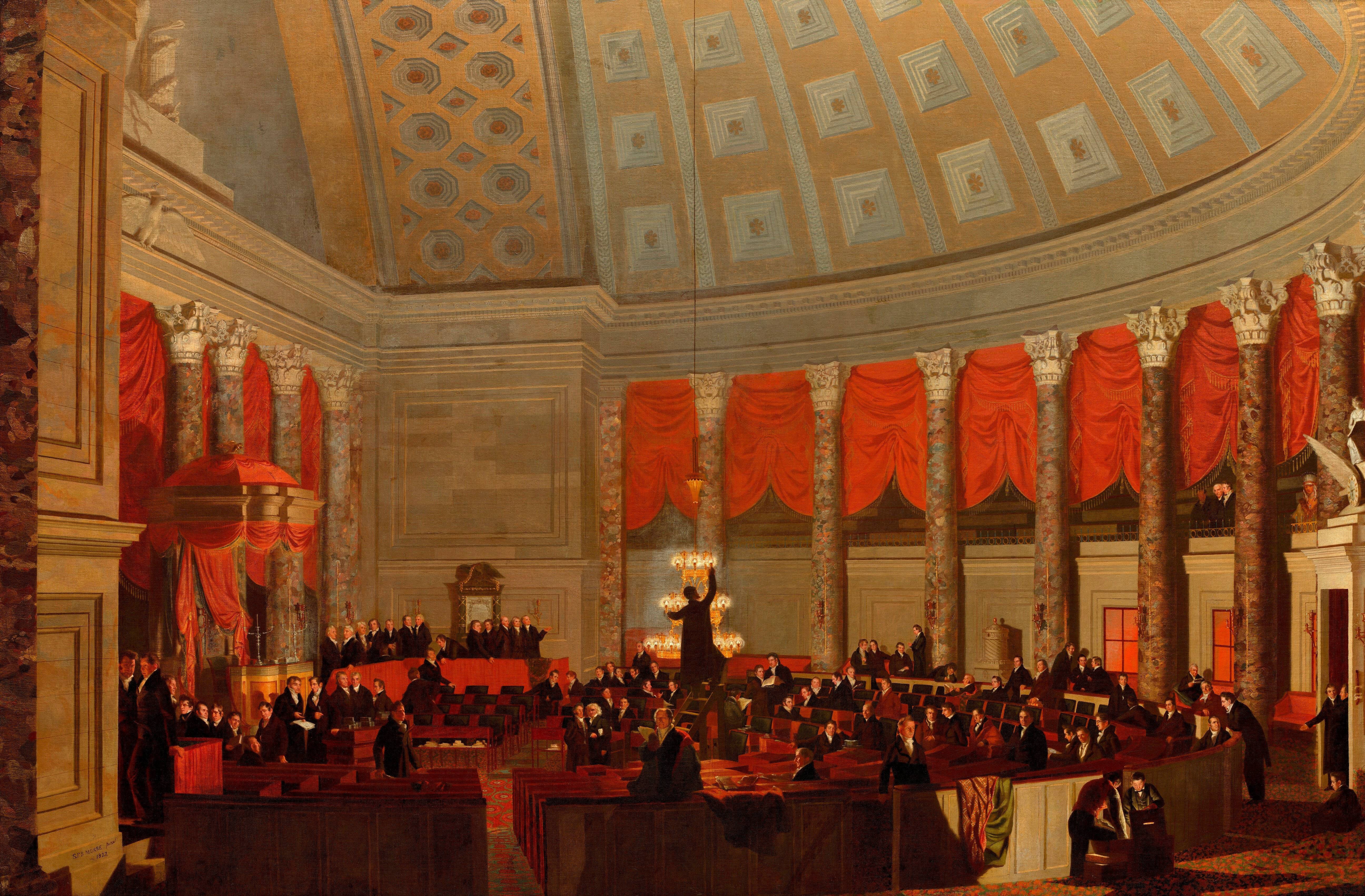 The Old House of Representatives - Samuel Morse