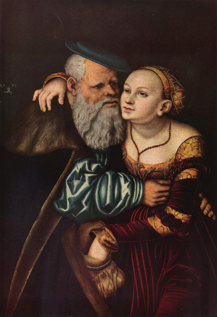 The old man in love - Lucas Cranach the Elder