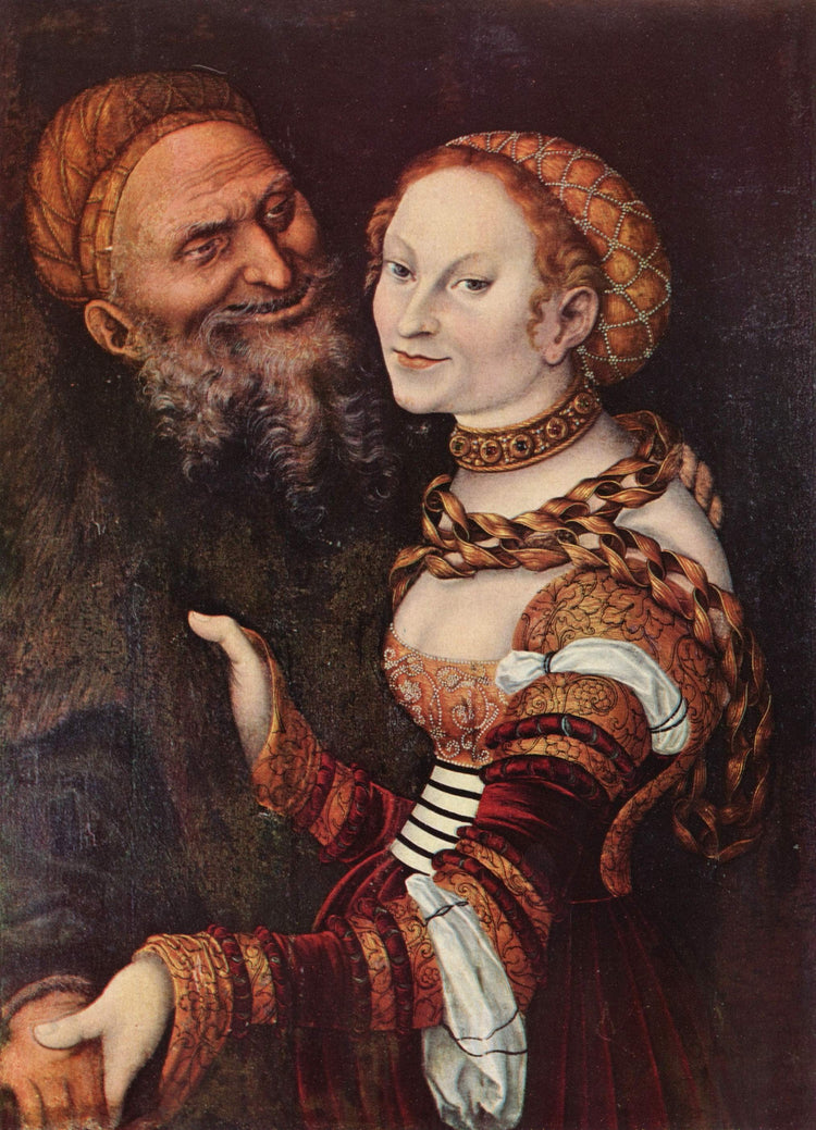 The old man in love - Lucas Cranach the Elder