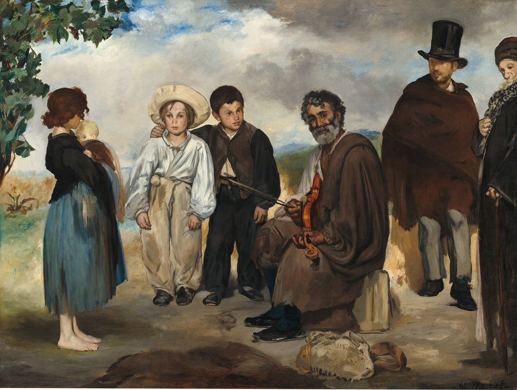 The old musician by Edouard Manet, hand-painted portrait oil painting reproduction on canvas