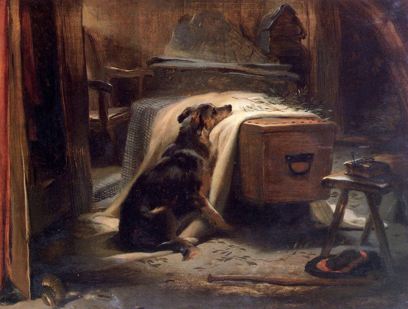 The Old Shepherd's Chief Mourner - Edwin Henry Landseer