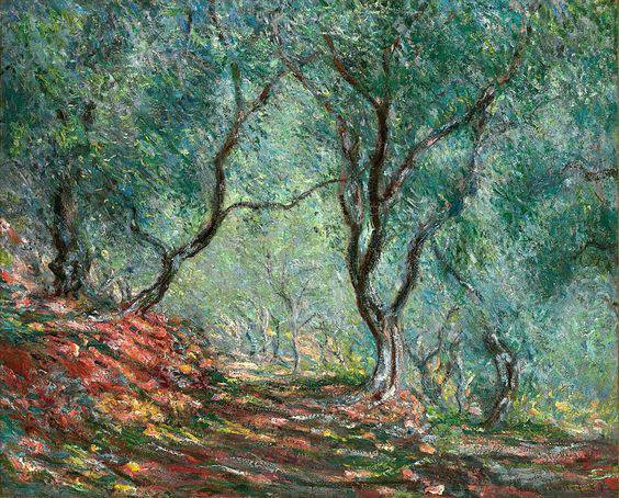 The Olive Tree Wood In The Moreno Garden - Claude Monet