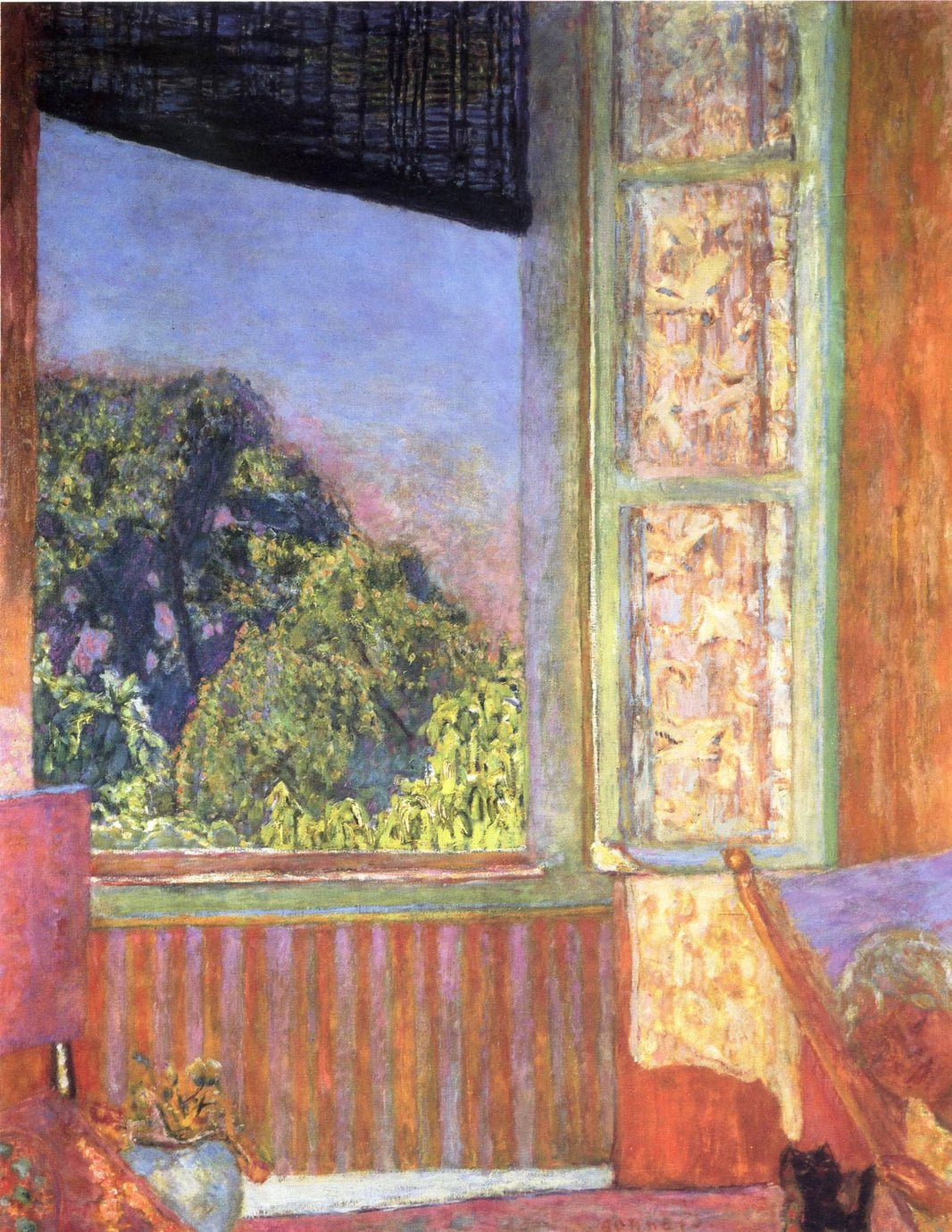 The Open Window by Pierre Bonnard — hand-painted landscape oil painting reproduction on canvas