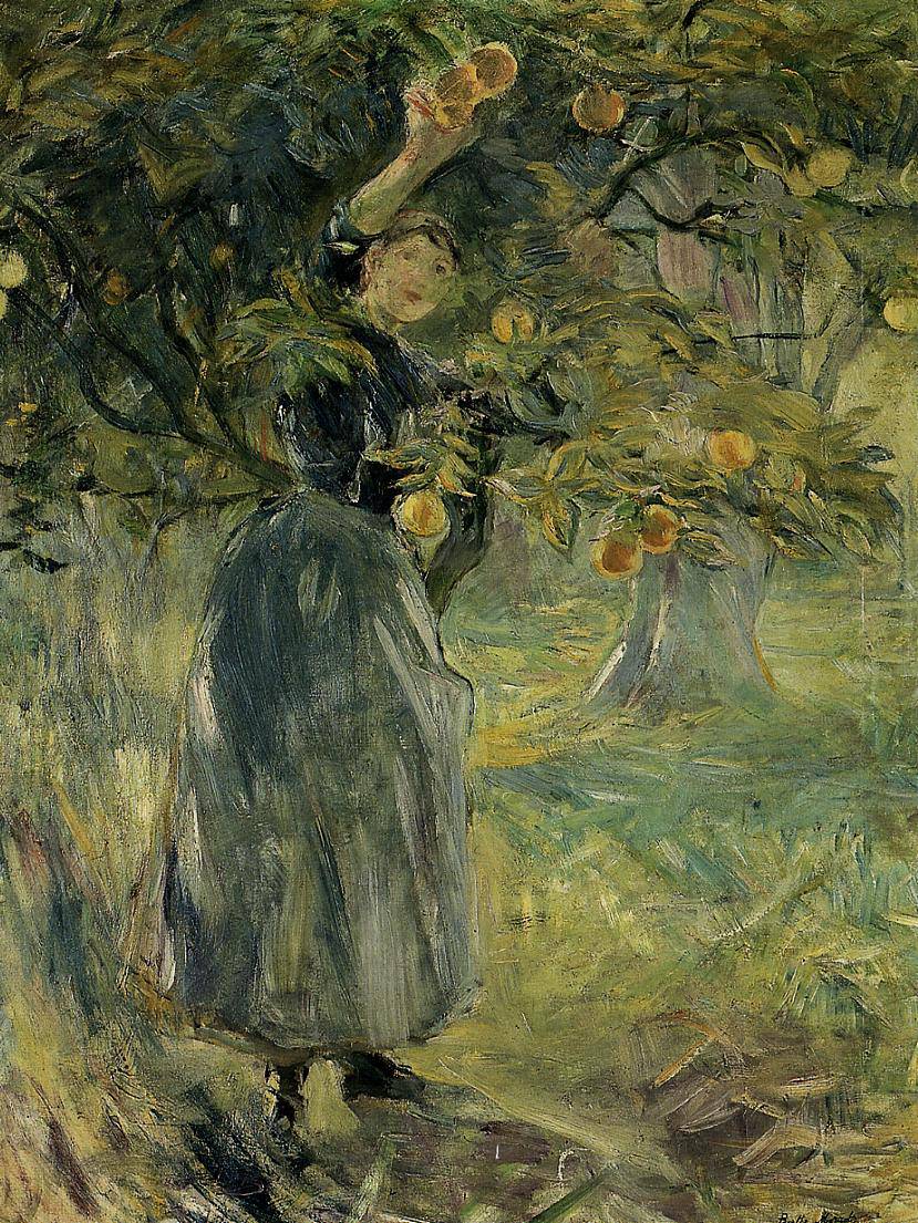 The Orange Picker - Berthe Morisot