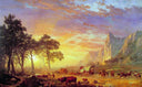 The Oregon Trail by Albert Bierstadt — hand-painted animal oil painting reproduction on canvas
