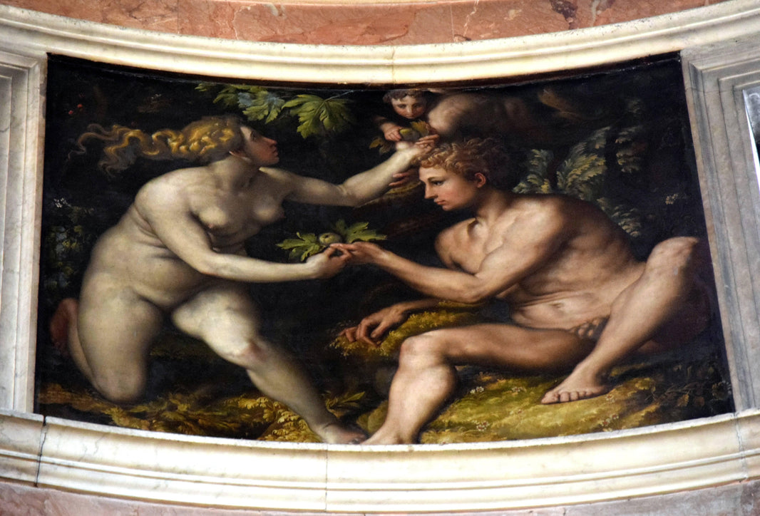 The Original Sin by Francesco de' Rossi (Francesco Salviati), "Cecchino" — hand-painted cultural oil painting reproduction on canvas