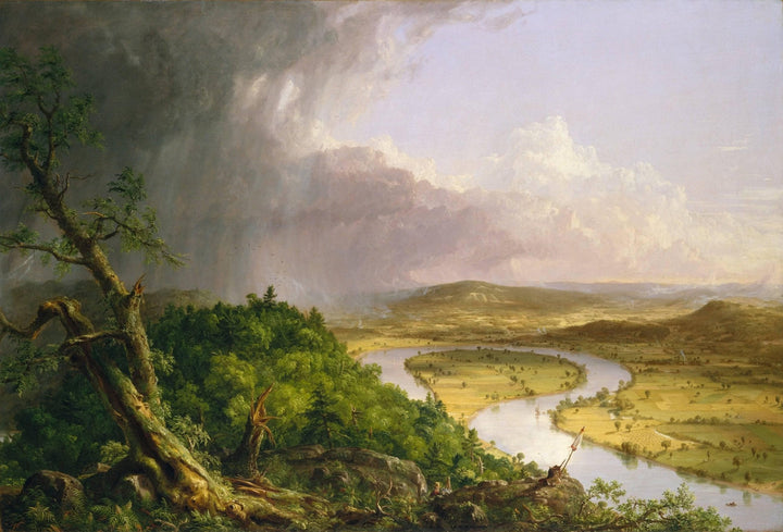 The Oxbow by Thomas Cole — hand-painted botanical oil painting reproduction on canvas