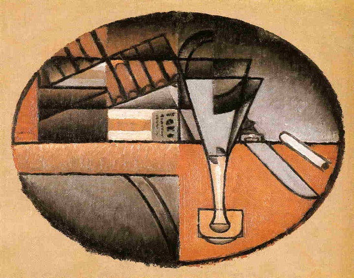 The Packet of Cigars by Juan Gris — hand-painted abstract oil painting reproduction on canvas
