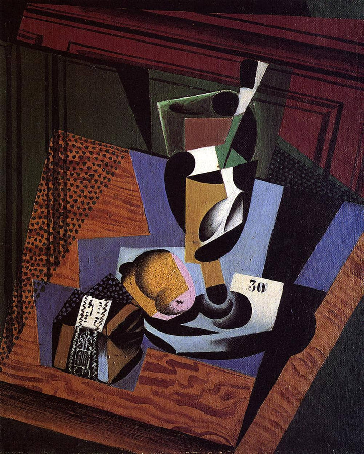 The Packet of Tobacco by Juan Gris — hand-painted photography oil painting reproduction on canvas