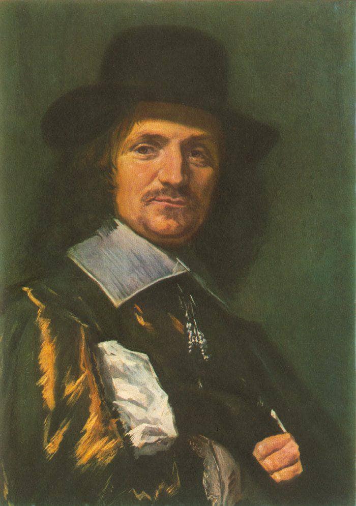 The painter Jan Asselyn by Frans Hals — hand-painted portrait oil painting reproduction on canvas