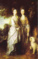 The Painter's daughters by Thomas Gainsborough — male oil painting wall art, Rococo