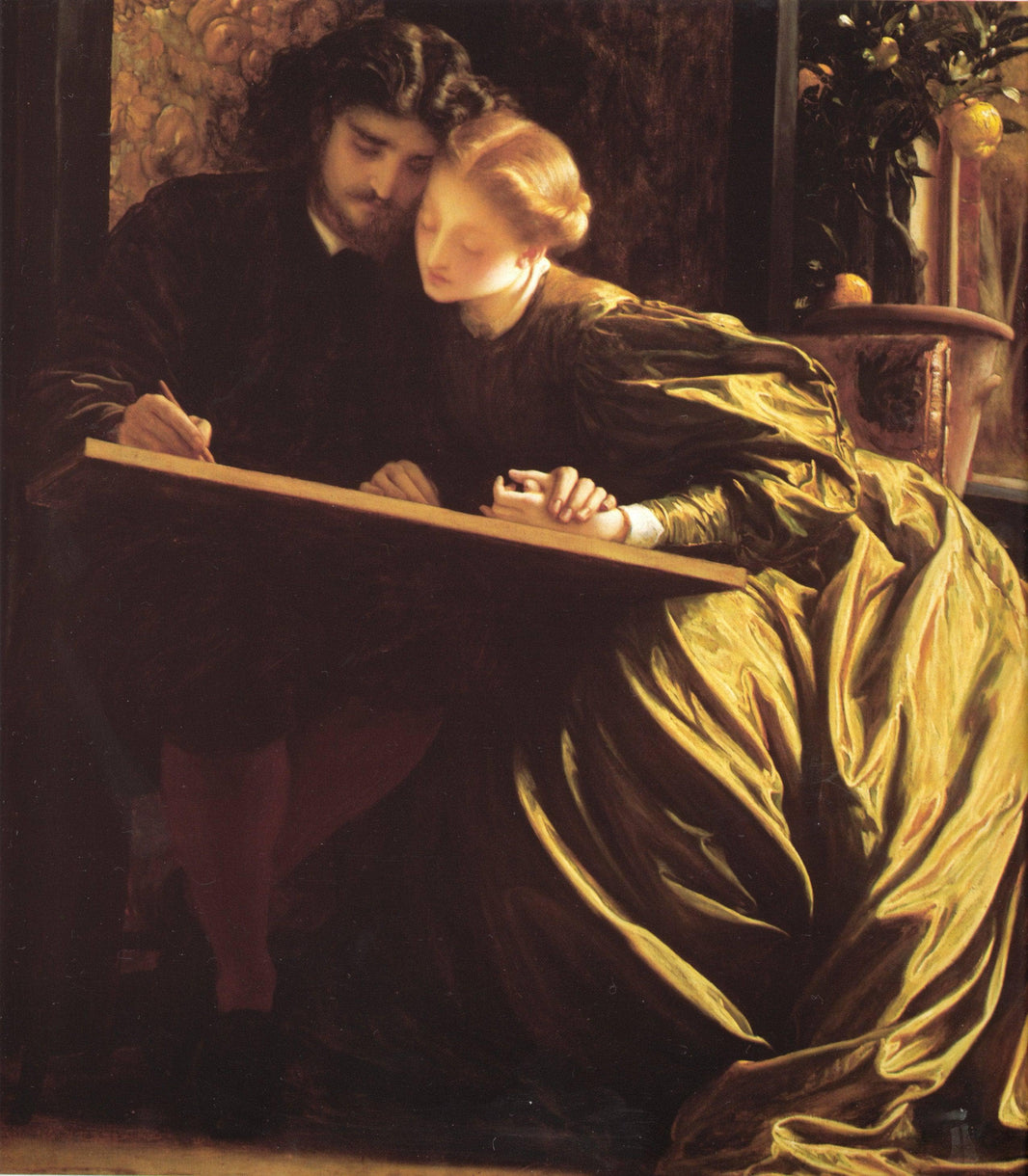 The Painter's Honeymoon by Frederic Leighton — hand-painted portrait oil painting reproduction on canvas