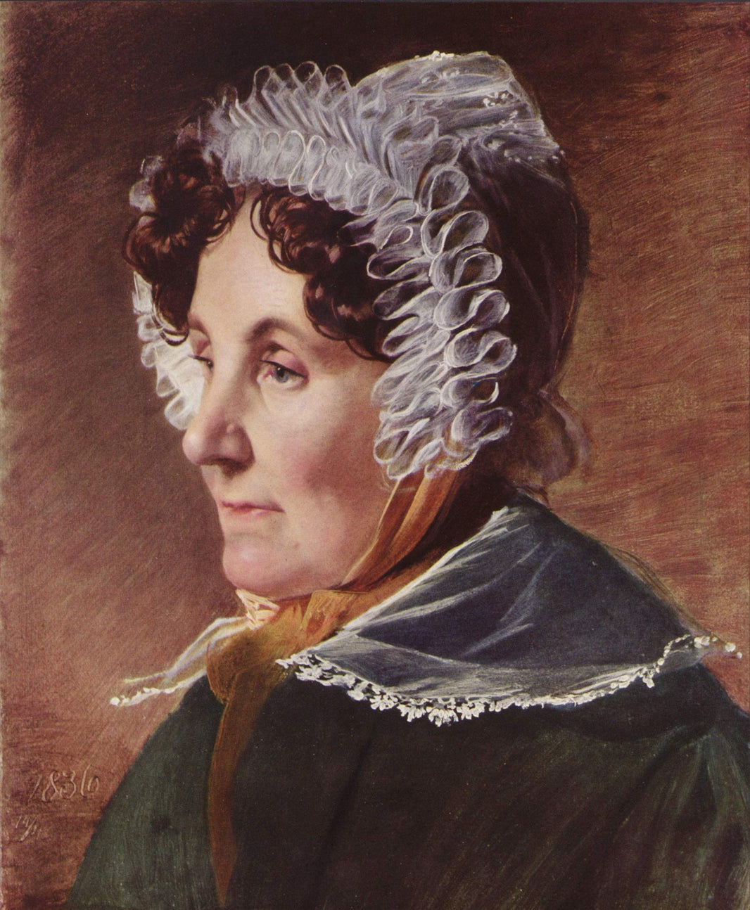 The Painter's Mother by Friedrich von Amerling — hand-painted portrait oil painting reproduction on canvas