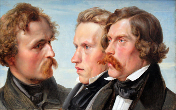 The Painters - Karl Friedrich Lessing, Carl Sohn and Theodor Hildebrandt