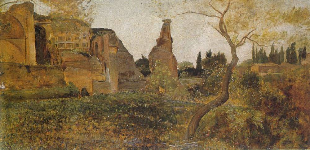 The Palatine by Giovanni (Nino) Costa, hand-painted landscape oil painting reproduction on canvas