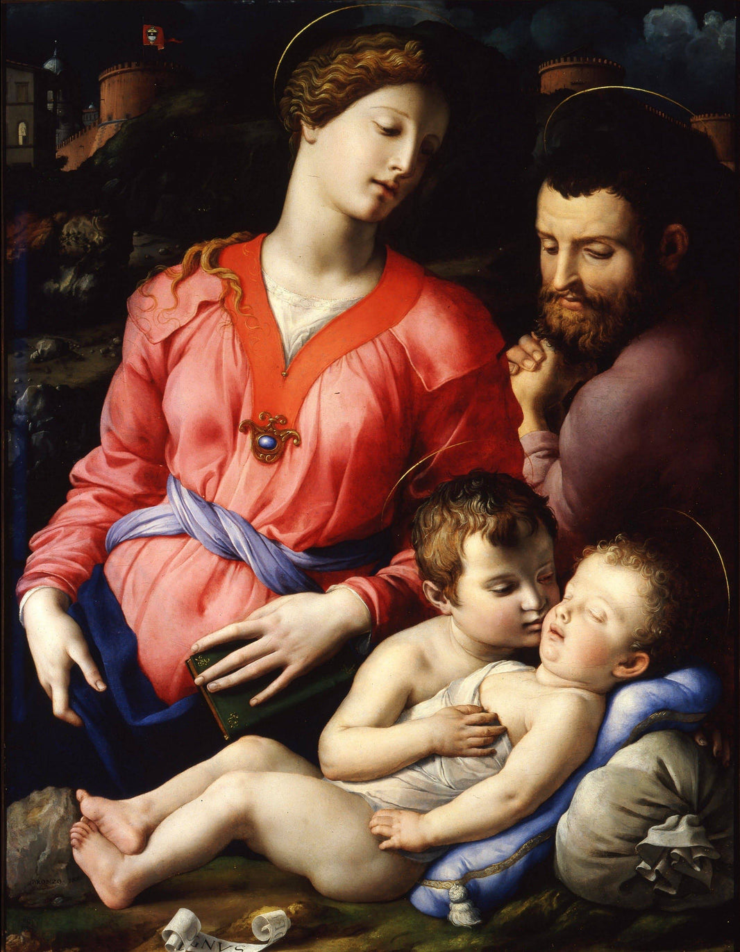 The Panciatichi Holy Family by Agnolo Bronzino — hand-painted cultural oil painting reproduction on canvas