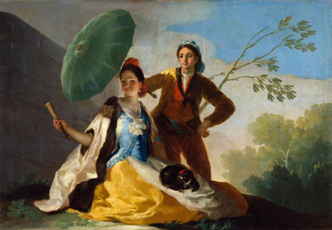The Parasol by Francisco Goya — hand-painted portrait oil painting reproduction on canvas