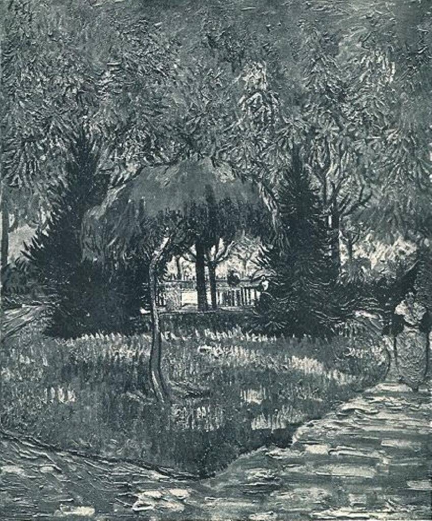 The Park at Arles with the Entrance Seen through the Trees - Vincent van Gogh