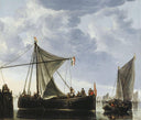 The Passage Boat by Aelbert Cuyp — hand-painted nautical oil painting reproduction on canvas