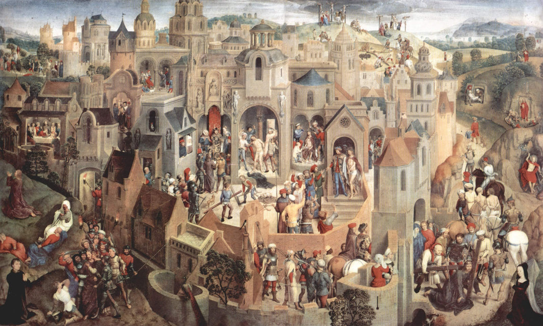 The Passion by Hans Memling — hand-painted architectural oil painting reproduction on canvas
