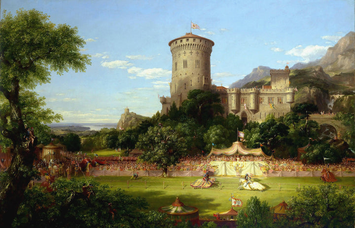 The Past by Thomas Cole — hand-painted architectural oil painting reproduction on canvas