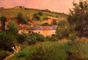 The Path in the Village by Camille Pissarro — rural oil painting wall art, Impressionism