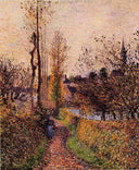 The path of Basincourt by Camille Pissarro — vintage oil painting wall art, Impressionism