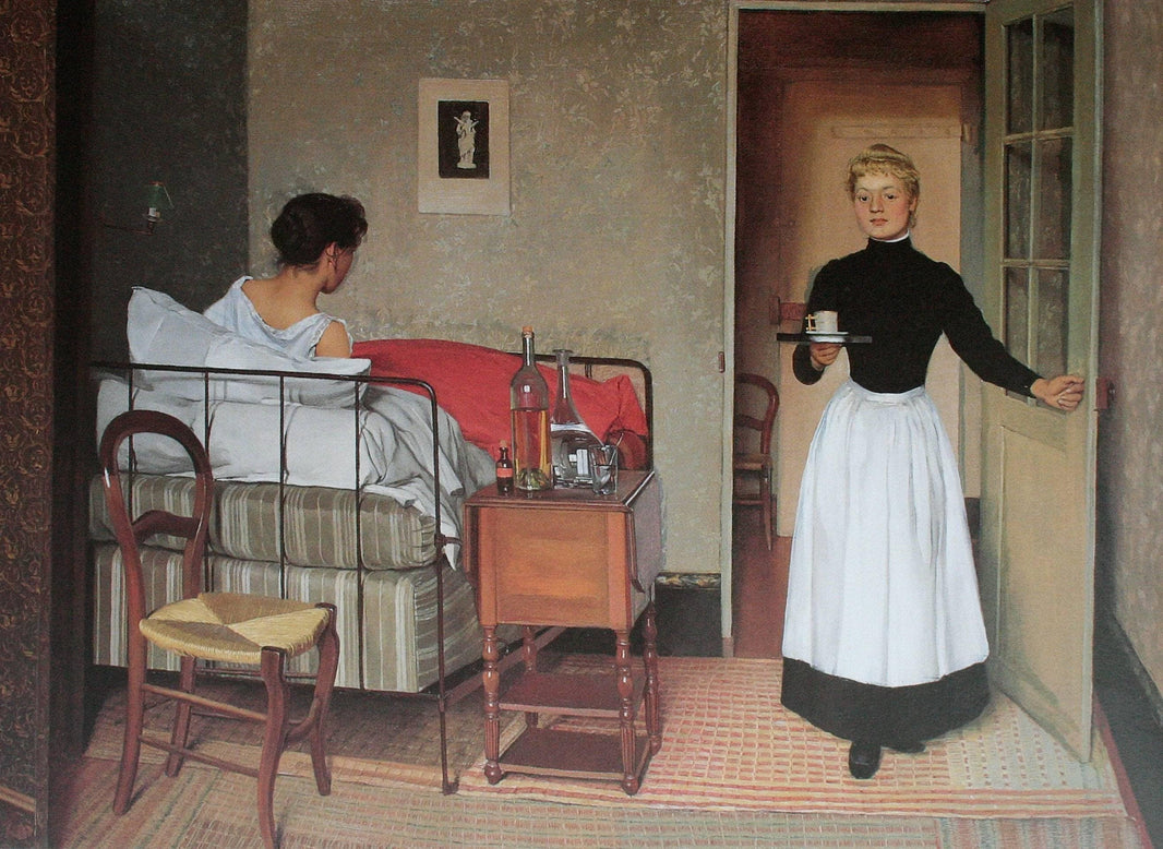 The Patient by Felix Vallotton — hand-painted portrait oil painting reproduction on canvas