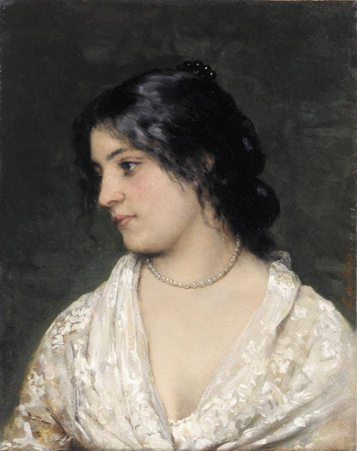 The Pearl Necklace - Eugene de Blaas