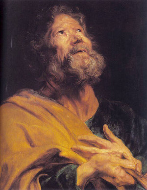 The Penitent Apostle Peter - Anthony van Dyck