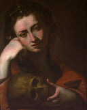 The Penitent Magdalen (Vanitas) by Jusepe de Ribera — hand-painted portrait oil painting reproduction on canvas