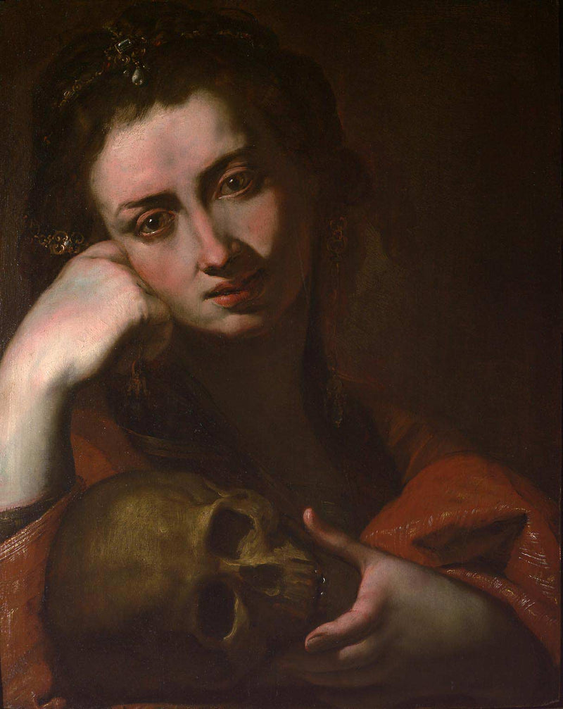 The Penitent Magdalen (Vanitas) on gallery wrap