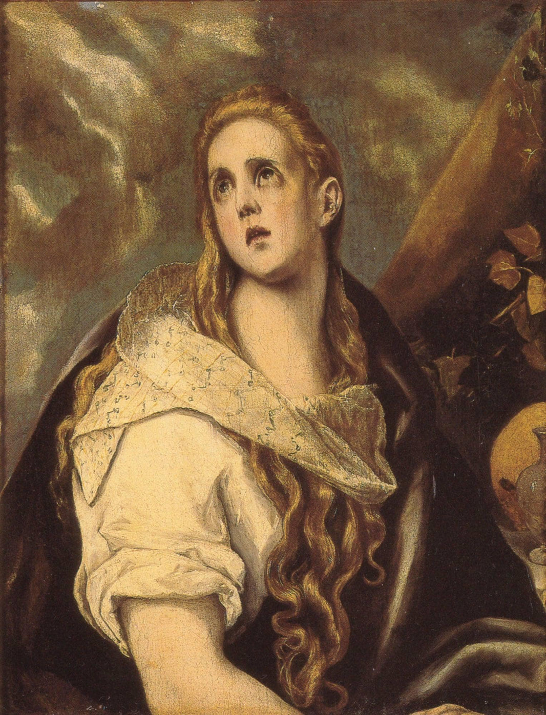 The Penitent Magdalene by El Greco — hand-painted portrait oil painting reproduction on canvas