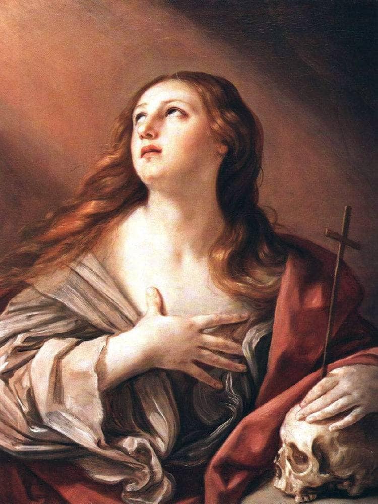 The Penitent Magdalene by Guido Reni — hand-painted portrait oil painting reproduction on canvas
