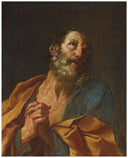 The Penitent Saint Peter by Guido Reni — male oil painting wall art, Baroque