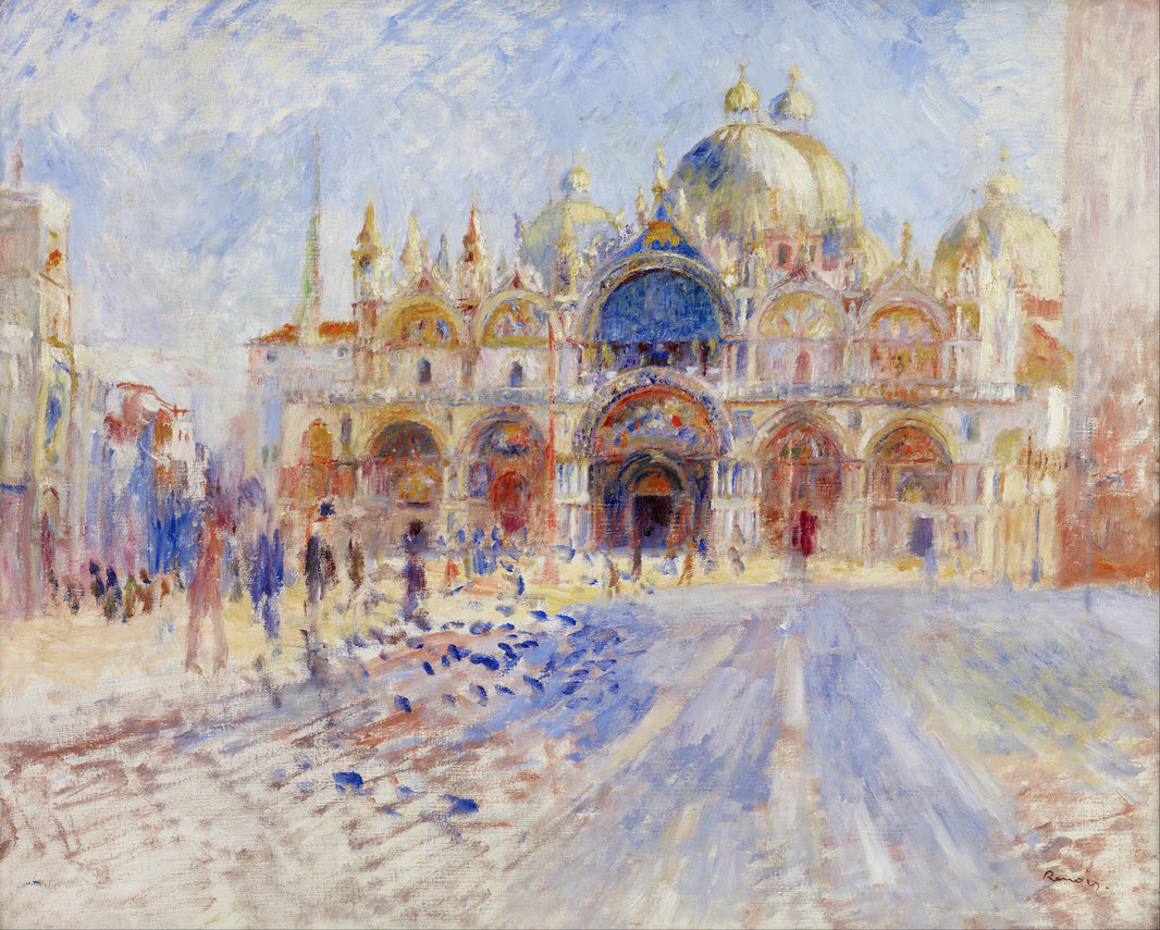 The Piazza San Marco, Venice by Pierre-Auguste Renoir — hand-painted cultural oil painting reproduction on canvas