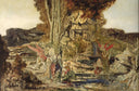 The Pierides by Gustave Moreau — hand-painted botanical oil painting reproduction on canvas