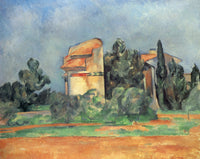 The Pigeon Tower At Bellevue by Paul Cezanne — hand-painted landscape oil painting reproduction on canvas