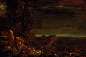 The Pilgrim of the World at the End of His Journey (part of the series The Cross and the World) - Thomas Cole