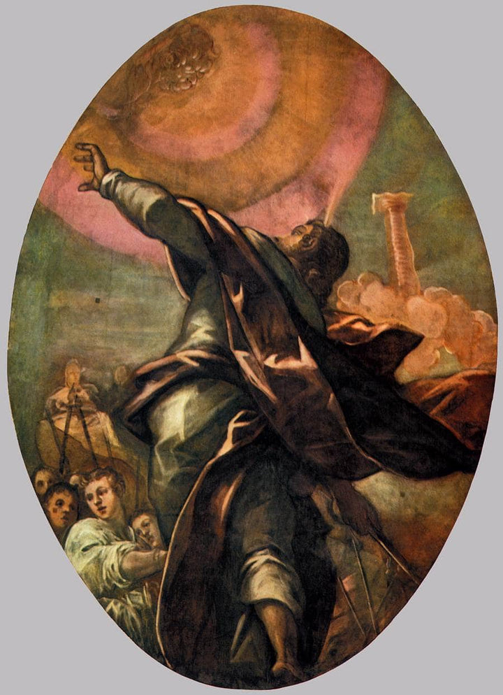 The Pillar of Fire by Tintoretto — hand-painted cultural oil painting reproduction on canvas