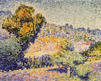 The Pink House by Henri-Edmond Cross — hand-painted architectural oil painting reproduction on canvas