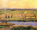 The Plain of Gennevilliers from the Hills of Argenteuil by Gustave Caillebotte — hand-painted landscape oil painting reproduction on canvas