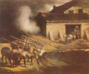 The Plaster Kiln by Théodore Géricault — rural oil painting wall art, Romanticism